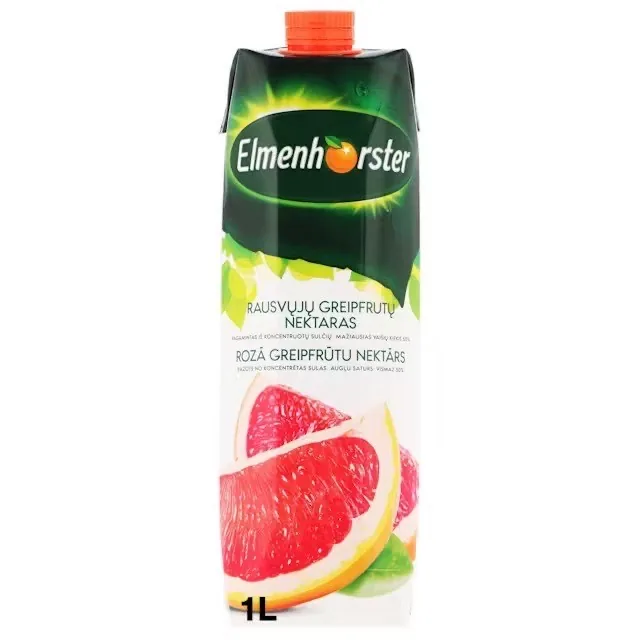 NEKTĀRS ELMENHORSTER, ROZĀ GREIPFRŪTU AR MĪKSTUMU 50%, 1L