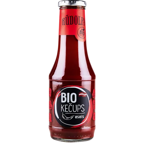 KEČUPS RŪDOLFS BIO ASAIS PIEAUG. 530G