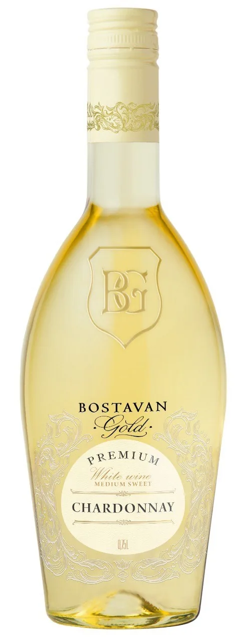 Baltvīns bostavan gold chardonnay 11,5% 0,75 l
