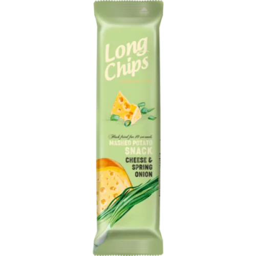 KARTUPEĻU BIEZEŅA UZKODA LONGCHIPS AR SIERA UN ZAĻO LOCIŅU GARŠU 75G