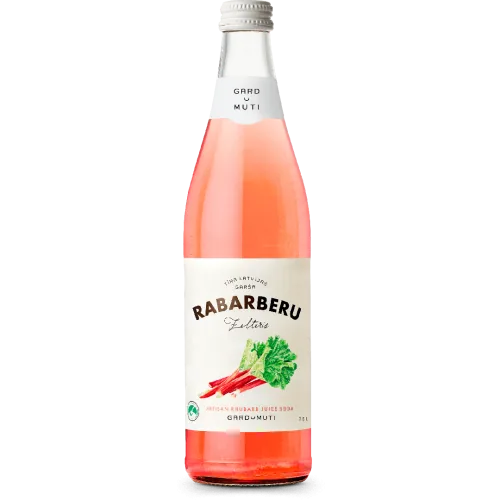 D DZĒRIENS GARDU MUTI ZELTERIS RABARBERU GĀZĒTS 500ML
