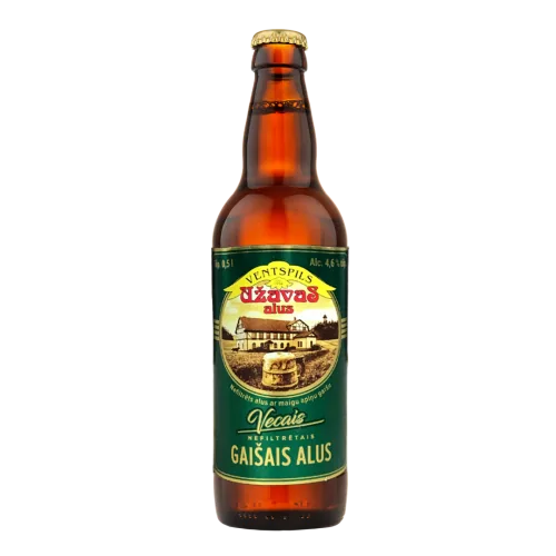 Gaišais alus Užavas vecais nefiltrēts 4,6% 0,5 l