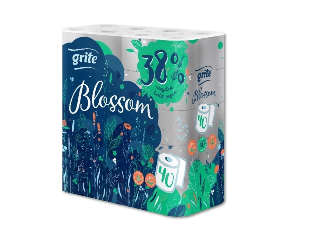 TUALETES PAPĪTS GRITE BLOSSOM 40GAB.