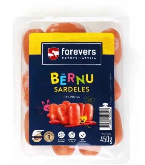 SARDELES FOREVERS BĒRNU EKSPRESS VĀRĪTAS 450G