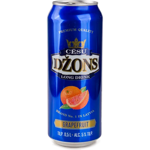 Алкогольный коктейль Cēsu Džons грейпфрут 5%, 0,5 л