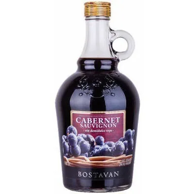 S.vīns bostavan cab. sauv. pussaldais 11,5% 1 l