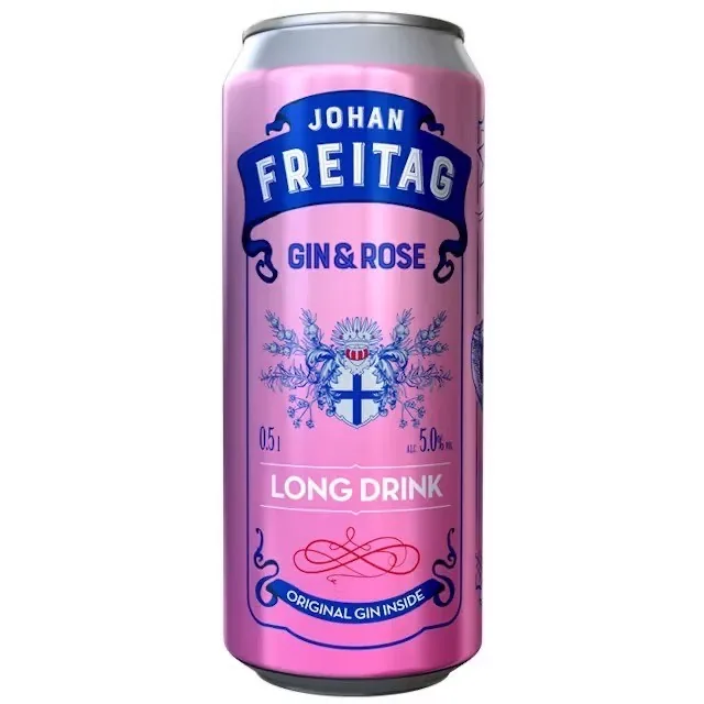 Алкогольный коктейль John Freitag Gin & Rose 5%, 0,5 л