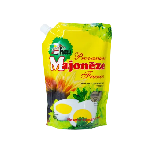 MAJONĒZE FRANCIS PROVANSAS 500G STĀVPAKA