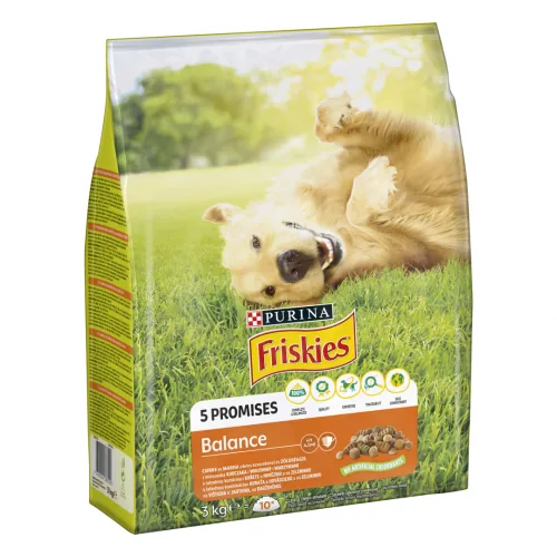 BARĪBA SUŅIEM SAUSĀ FRISKIES AR VISTU 3KG