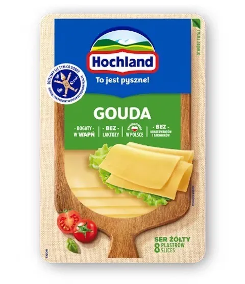 Сыр Gouda Hochland нарезанный, 135 г