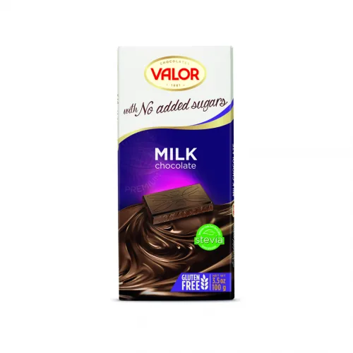 PIENA ŠOKOLĀDE VALOR BEZ CUKURA 100G