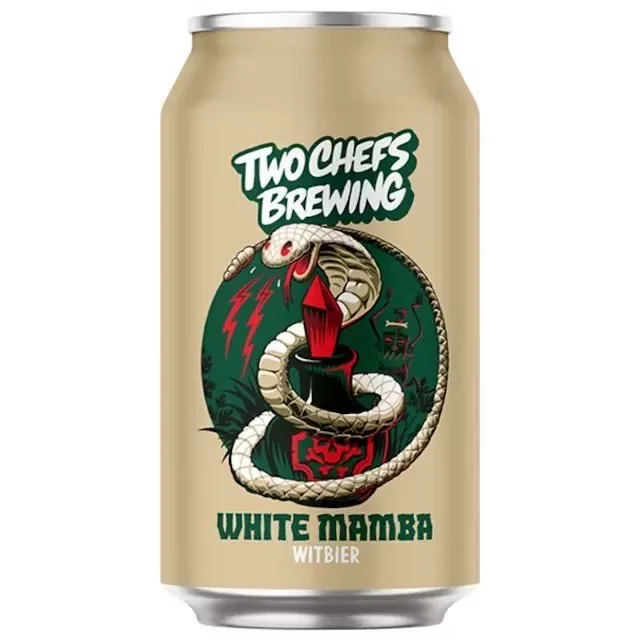 Пиво Two Chefs White Mamba, 5%, банка 0,33 л