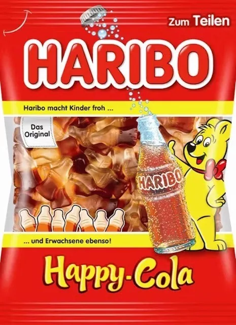 ŽELEJKONFEKTES HARIBO HAPPY COLA, 175G
