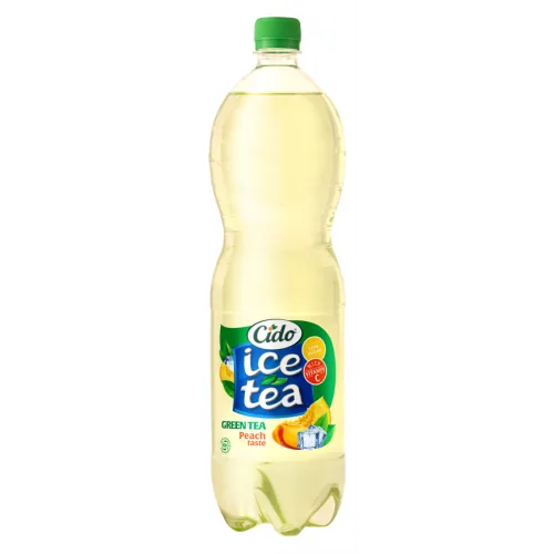 LEDUS TĒJA CIDO AR ZAĻĀS TĒJAS EKSTRAKTU UN PERSIKU GARŠU 1,5L