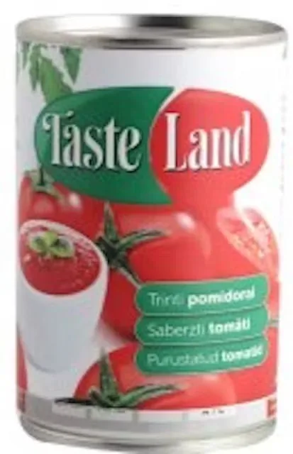 TOMĀTI TASTE LAND SASMALCINĀTI, 400G