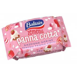 BIEZPIENA SIERIŅŠ BALTAIS ZEMEŅU PANNA COTTA 38G