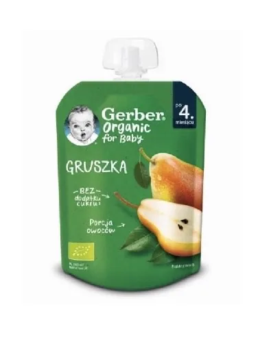 AUGĻU BIEZENIS GERBER ORGANIC, BUMBIERU GARŠA, 4 MĒN., 80G