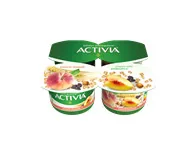 JOGURTS ACTIVIA PERSIKU-MUSLI 4X120G