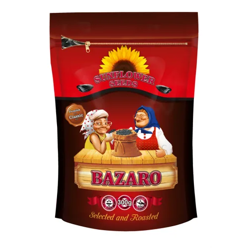 MELNĀS GRAUZDĒTĀS SAULESPUĶU SĒKLAS BAZARO 300G