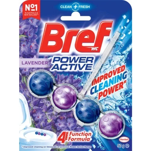 TUALETES BLOKS BREF POWER AKTIV LAVANDER 50G