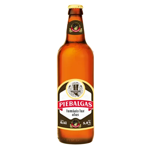 Alus Piebalgas tumšais lux 5,8% 0,5 l stikls