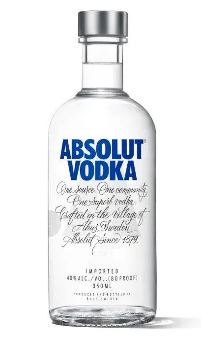 Водка Absolut 40%, 0,35 л