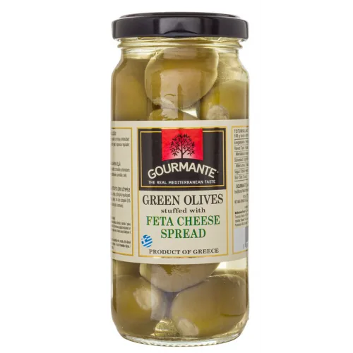 ZAĻĀS OLĪVES GOURMANTE PILDĪTAS AR FETA SIERU 244G