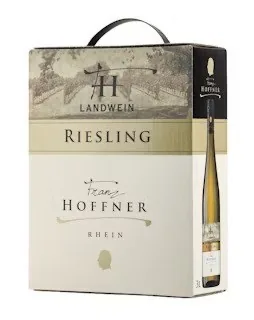 Baltvīns Franz Hoffner Riesling, pussalds, 8,5%, bib, 3 l