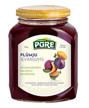 IEVĀRĪJUMS PŪRE PLŪMJU AR SAMAZINĀTU KALORIJU DAUDZUMU 390G