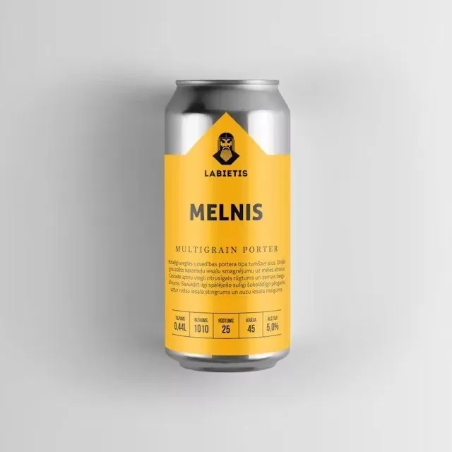 Тёмное пиво Labietis 5%, банка, 0,44 л