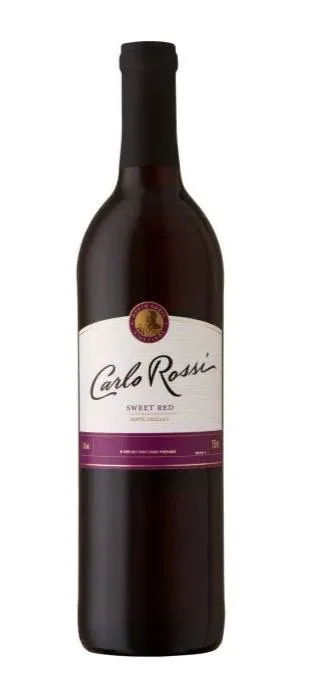 Sarkanvīns saldais Carlo Rossi saldais 9,5% 0,75 l