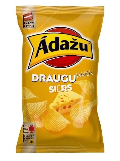 ČIPSI ĀDAŽU SIERA, DRAUGU PAKA, 180G