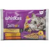 BARĪBA KAĶIEM MĪSKTĀ TASTY MIX AR JĒRA UN TĪTARA FRIKASĒ MĒRCĒ 4X85G, WHISKAS