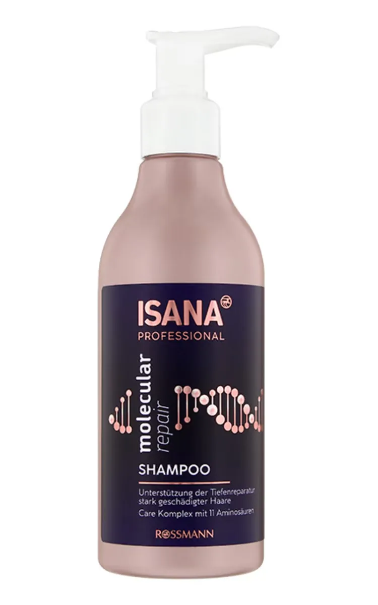 ISANA PROFESSIONAL MOLECULAR REPAIR ŠAMPŪNS BOJĀTIEM UN NOVĀJINĀTIEM MATIEM, 250ML
