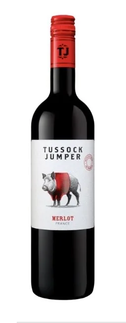 Sarkanvīns Tussock Jumper Merlot, sauss, 13%, 0,75 l