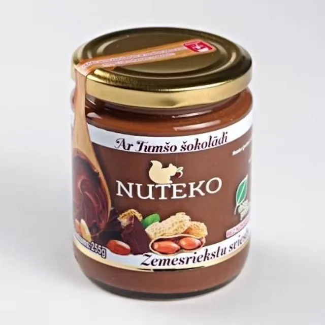 ZEMESRIEKSTU SVIESTS NUTEGO AR TUMŠO ŠOKOLĀDI 250G