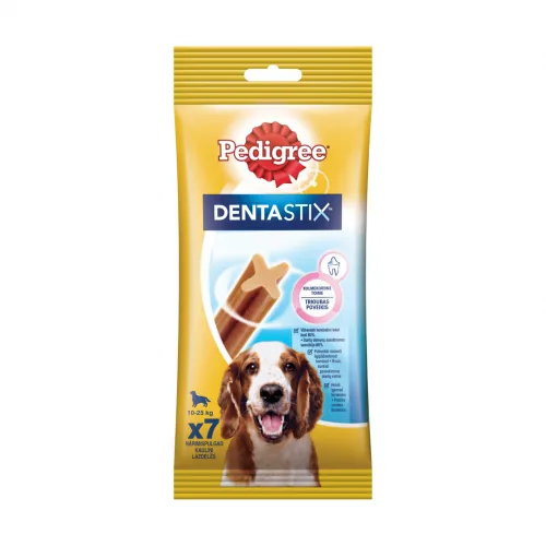 BARĪBA SUŅIEM SAUSĀ PEDIGREE DENTASTIX KAULIŅŠ ZOBIEM 7GAB 180G