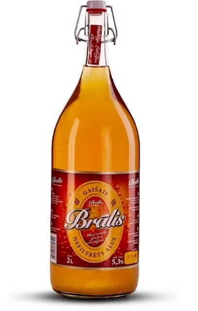 Alus Brālis gaišais, nefiltrētais, 5,3%, 2 l