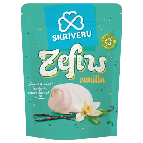 ZEFĪRS SKRĪVERU AR VANIĻAS GARŠU 170G