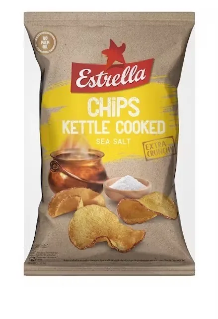 ČIPSI ESTRELLA GLUDA GRIEZUMA AR MIZU, AR SĀLI 130G