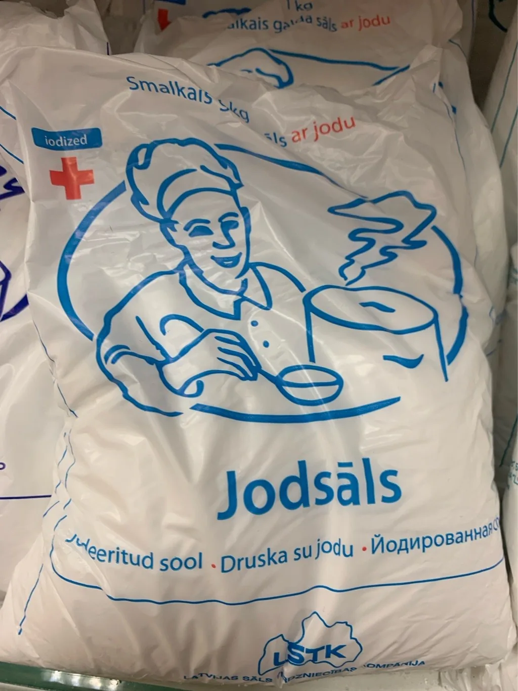 SĀLS PAVĀRIŅŠ SMALKAIS GALDA AR JODU 1KG