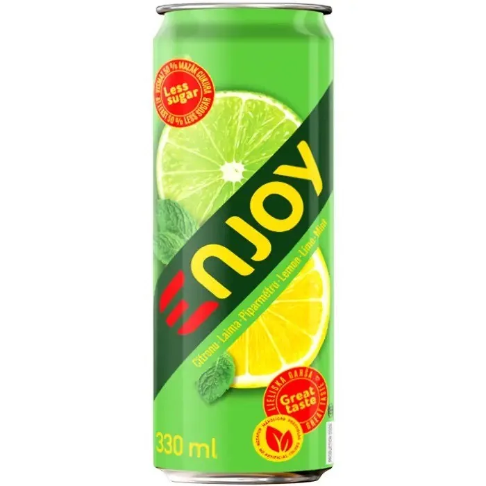 GĀZ. DZĒRIENS ENJOY CITRONU-LAIMA 0,33L 