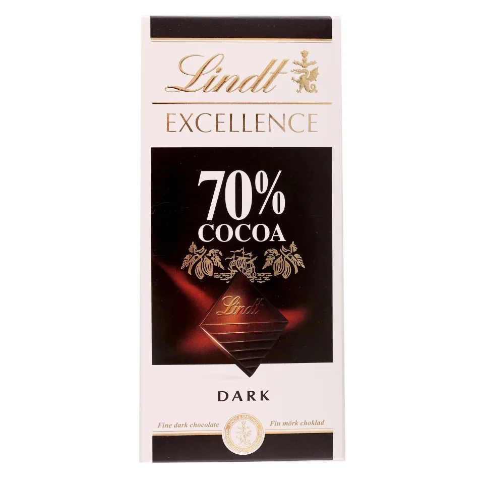 TUMŠĀ ŠOKOLĀDE LINDT 70% 100G