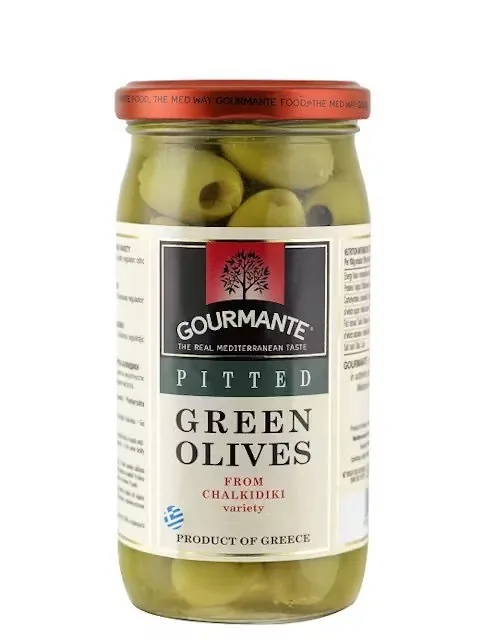 ZAĻĀS OLĪVAS BEZ KAULIŅIEM GOURMANTE,570ML/360G