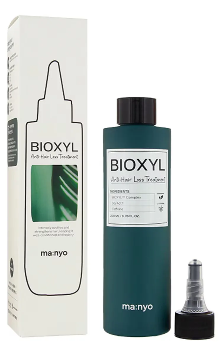 MANYO BIOXYL SERUMS GALVAS ĀDAI UN MATIEM PRET LŪŠANU UN MATU IZKRIŠANU, 200ML