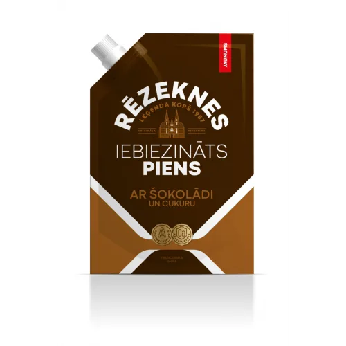 IEBIEZINĀTS PIENS RĒZEKNES LEĢENDA AR ŠOKOLĀDI UN CUKURU 250G