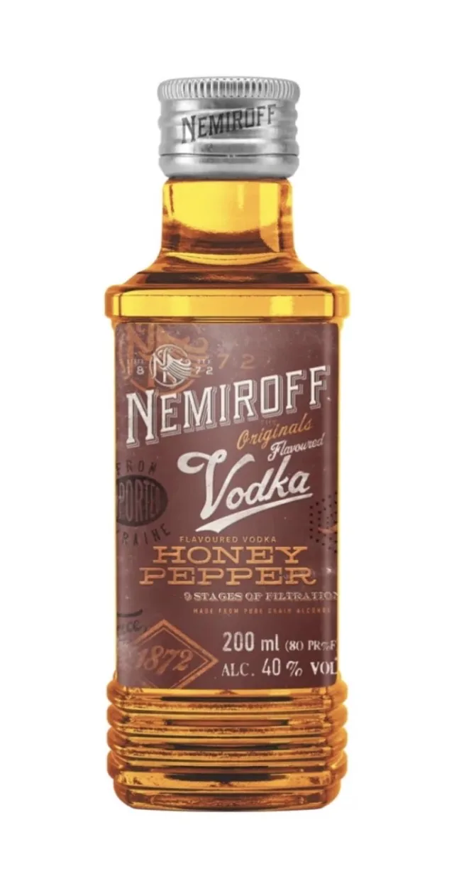 Водка Nemiroff Honey Pepper 40%, 0,2 л
