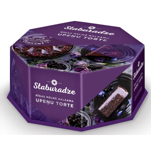 TORTE STABURADZE RĪGAS MELNĀ BALZAMA UPEŅU TORTE 700G