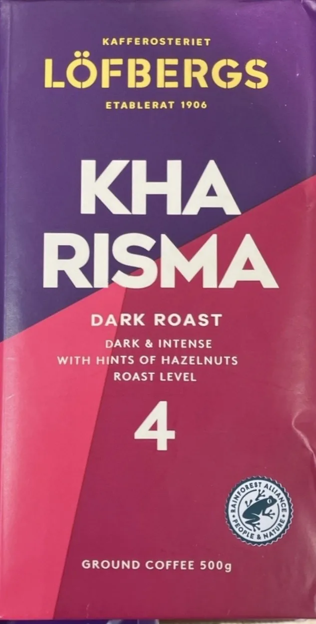Maltā kafija lofbergs kharisma dark roast 500 g