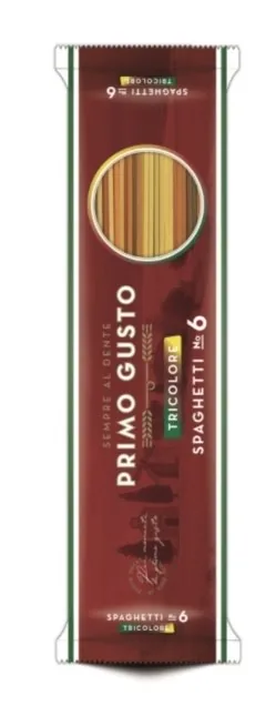 MAKARONI PRIMO GUSTO SPAGHETTI, TRĪSKRĀSU, 500G